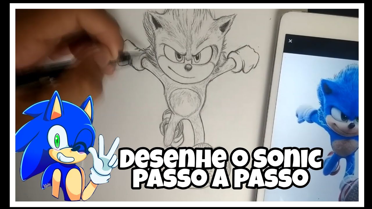 Hoje vamos aprender a desenhar o SONIC do FILME. Legal né? Assista o v