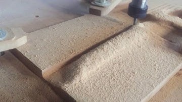 DIY CNC - (CNC Router ) Machining clamp pads to hold hydraulic cylinder on milling machine. Mach3