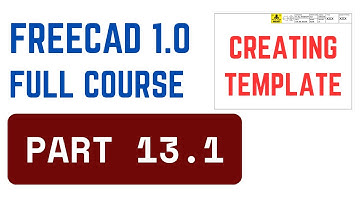 Freecad part design (13.1) CREATING A CUSTOM TECHDRAW TEMPLATE