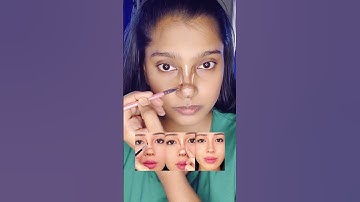 button nose challenge #shrabani7 #contour #makeup