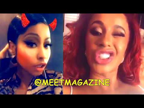 Cardi B laughs when reporter asked if Nicki Minaj collaboration is in the works for the future!