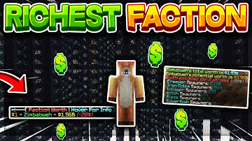 HOW TO BECOME THE RICHEST FACTION ON THE SERVER... | Minecraft Factions