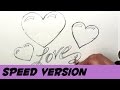 How to Draw Hearts Using Coins of Various Sizes - Speed Version | BP