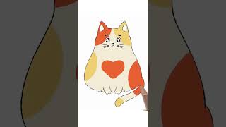 fat angry cat | how to draw a cat | cat drawing #howtodraw #drawing #painting #trending #viral