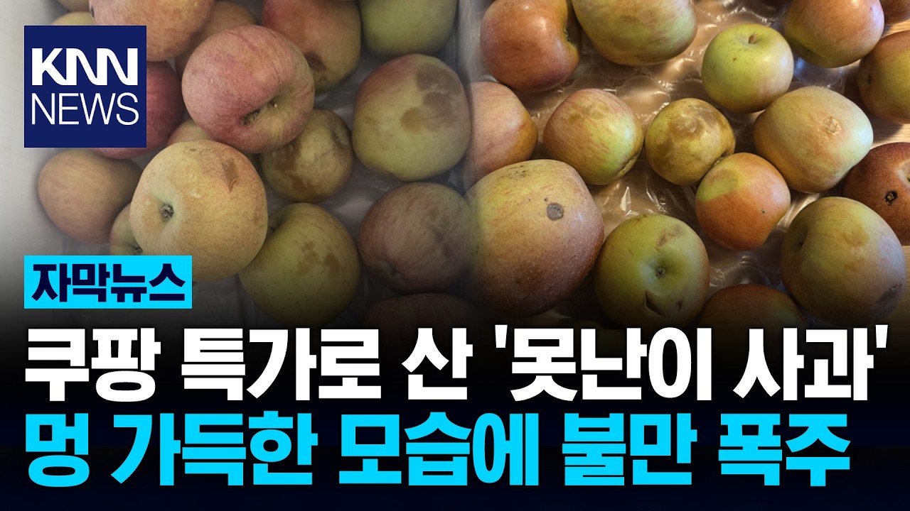 쿠팡서 구입한 '못난이 사과'… 상자 열었더니 온통 검은 과일만? / KNN