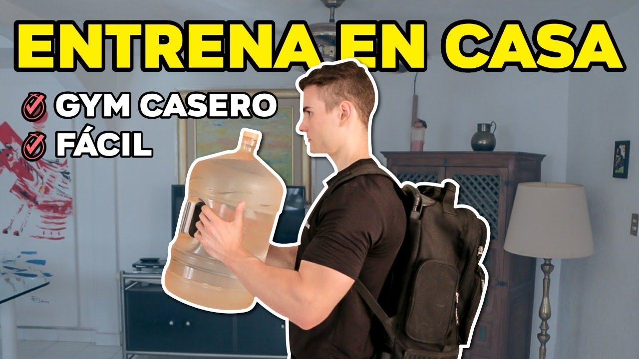 COMO HACER UN GIMNASIO EN CASA FÁCIL SIN EQUIPO #entrenaencasa - YouTube