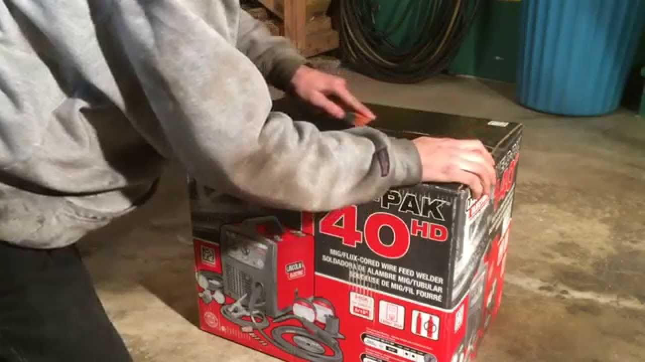 Lincoln Electric Weld Pak 140 Hd Mig Welder Unboxing And Setup Part 1 Of 2 Youtube
