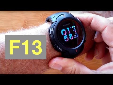 No.1 F13 Bright COLOR Screen IP68 Waterproof Continuous Heart Rate Smartwatch: Unboxing & Review