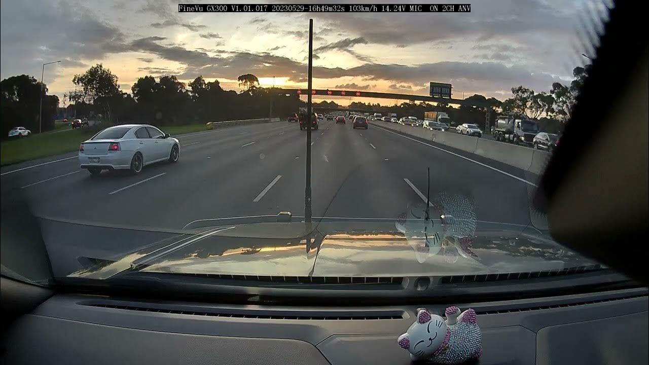 Monash Freeway Melbourne (Front Camera) YouTube
