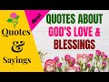 Quotes about gods love  blessings