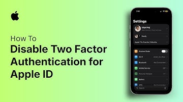 How to Disable Two Factor Authentication for Apple ID