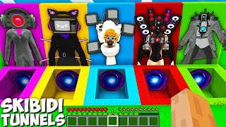 SURVIVAL IN ROUND PIT SKIBIDI TOILET SPEAKER WOMAN TITAN TV MAN TITAN IN MINECRAFT - Gameplay