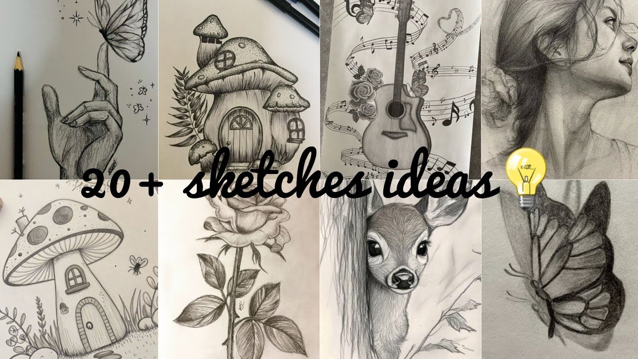 20+ sketches ideas/drawing ideas💡 /easy drawing