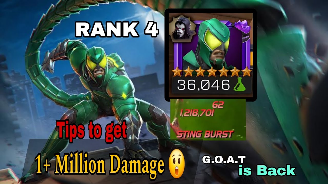 Скорпион 4-го ранга наносит 1,2 миллиона урона в некрополе | Как его использовать || демонстрация...