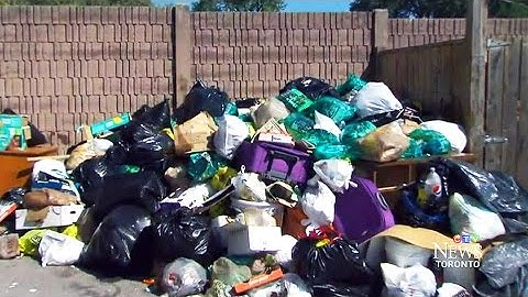 Months of garbage piling up in Toronto neighbourhood