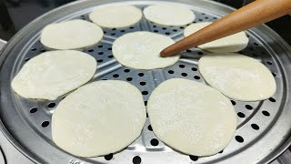 Steam the dumpling skins in a pot