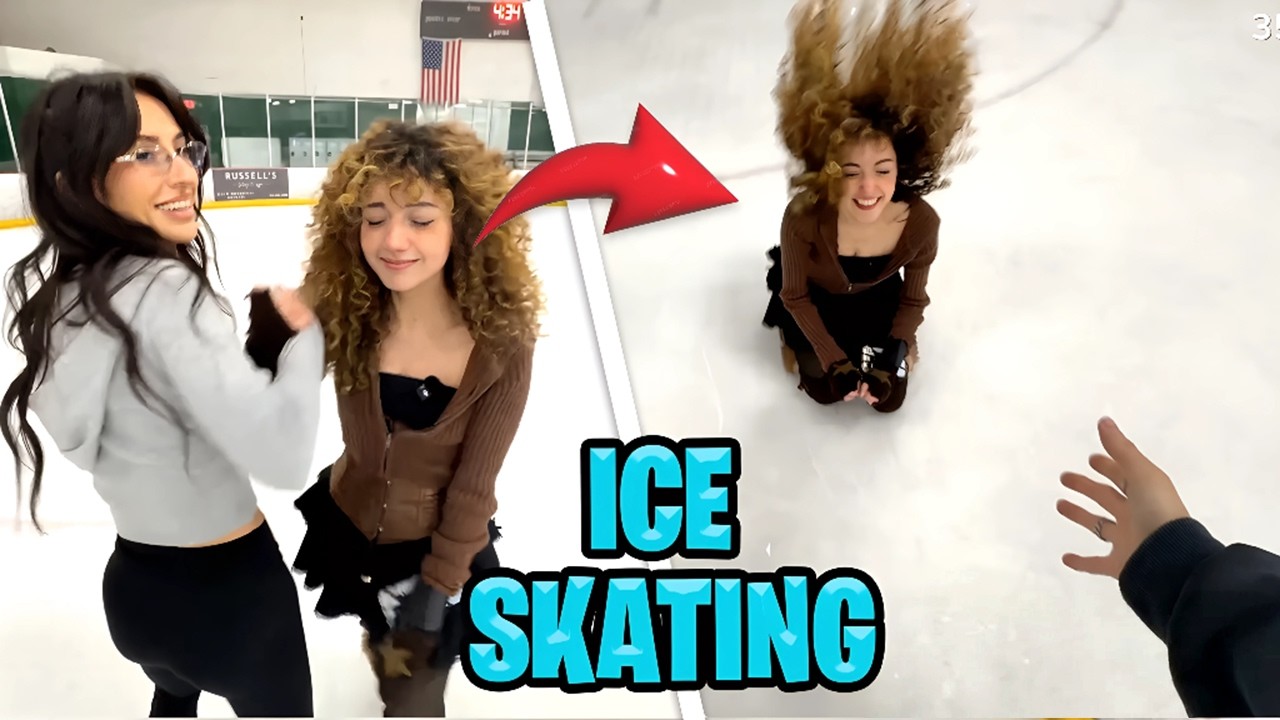 Bonnie & Acie Attempt Ice Skating | Hilarious Fails