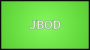 JBOD Meaning