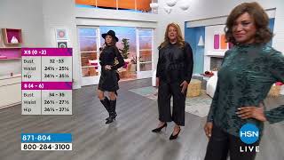 Curations x Debbie Denmon Velvet Burnout MockNeck Top