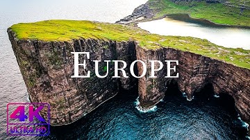 FLYING OVER EUROPE ( 4K UHD ) • Stunning Footage, Scenic Relaxation Film with Calming Music