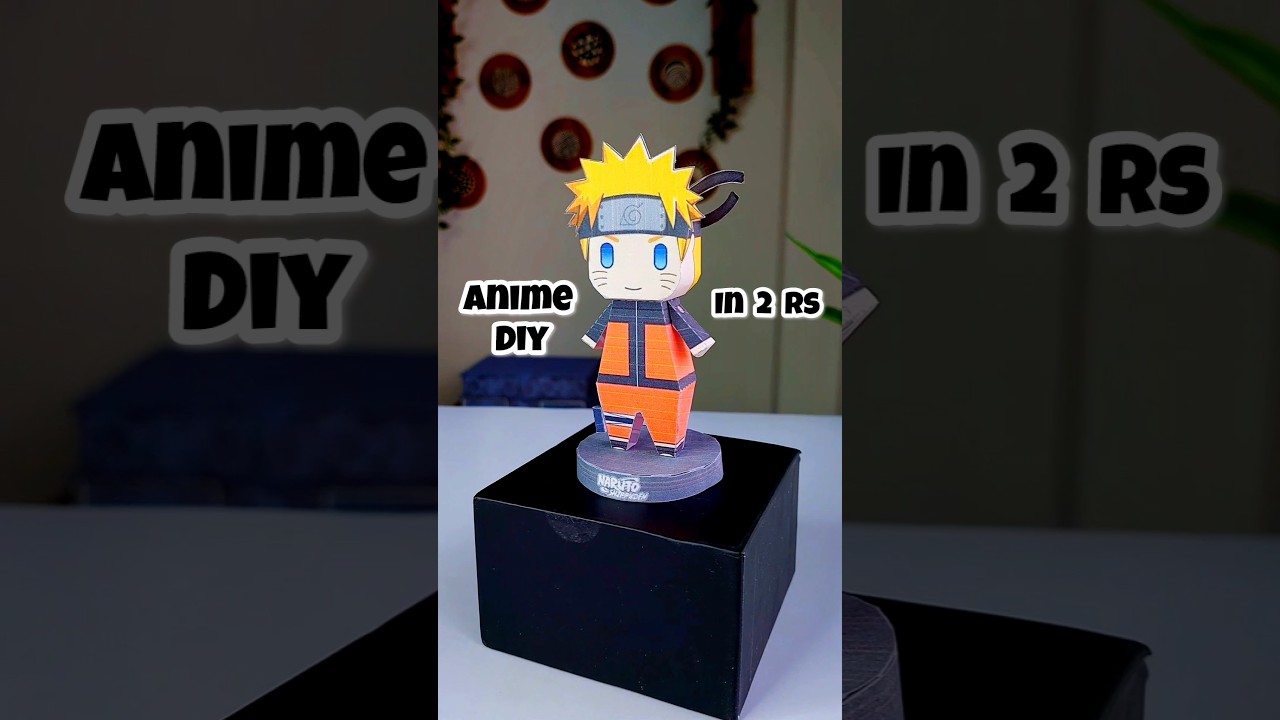 Sirf 2 Rs me Banaya Anime Figure #naruto #diy #craft #papercraft