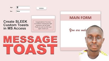 Stop Using Boring Message Boxes! How To Create SLEEK Custom Toasts in Microsoft Access
