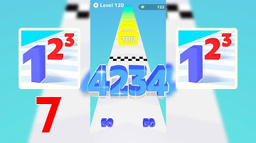 Mobile Gameplay Walkthrough: Number Masters, Pancake Run, Roof Rails, Marble 7 (Android,iOS)