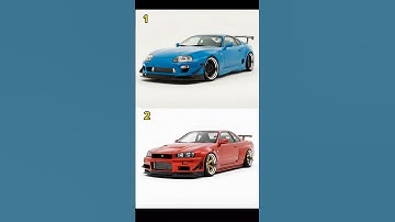 Toyota Supra vs Nissan GTR