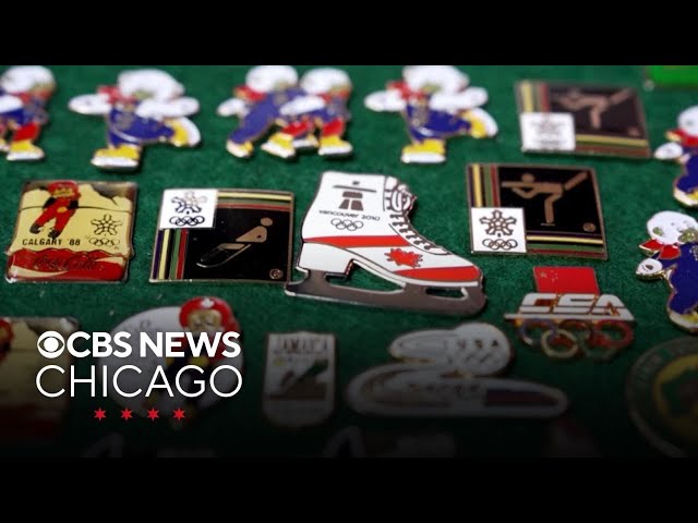Some Olympics fans on the hunt for commemorative pins - YouTube