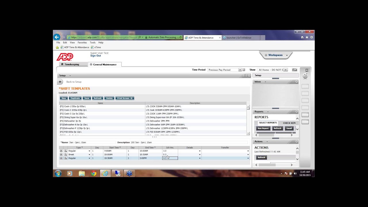 eTime Video Library   Building Shift Templates