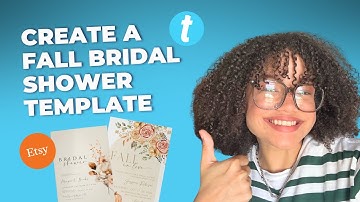 Create a Fall Bridal Shower Template in Minutes | Templett Design Tips for Etsy Sellers