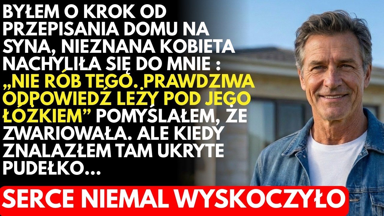 -Nie przepisuj domu. Sprawdź pod łóżkiem! — wyszeptała obca kobieta… albo to TYLKO sen