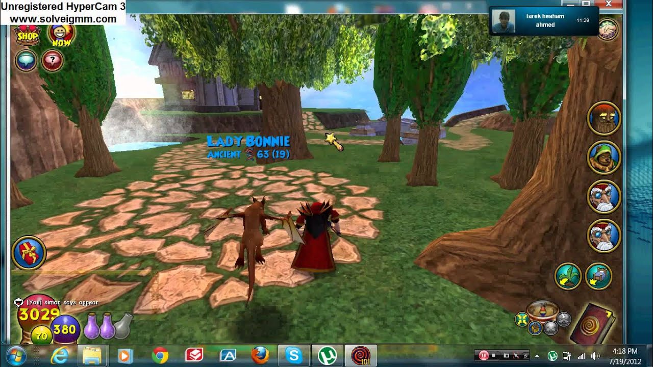 Wizard 101 Wooden Cottage house perk review (UNICORN!!) YouTube