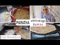 Paratha with Fried Eggs & Pink Tea (Desi Breakfast) | Cook 'n' Chat with Shamsa