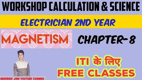 ITI 2nd Year Workshop Calculation & Science Class‼️ Chapter-8 Magnetism