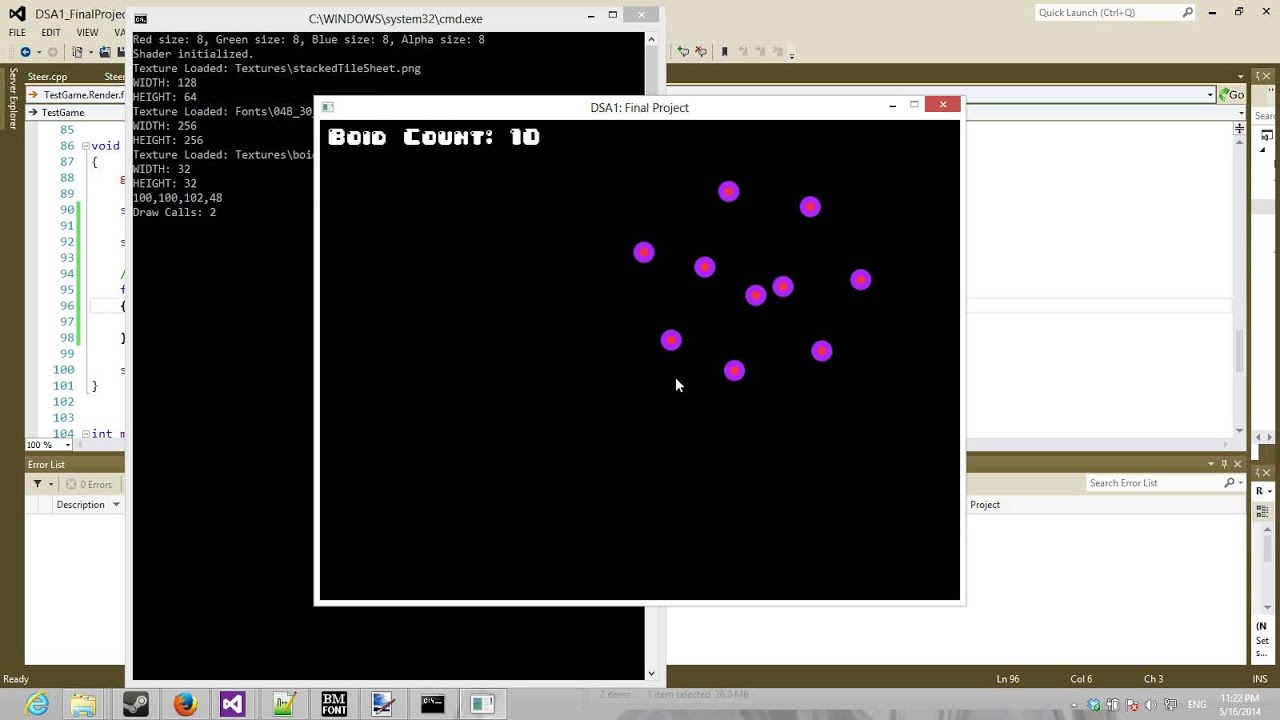 [C++ OpenGL] DSA Final Project: Flocking Test - YouTube