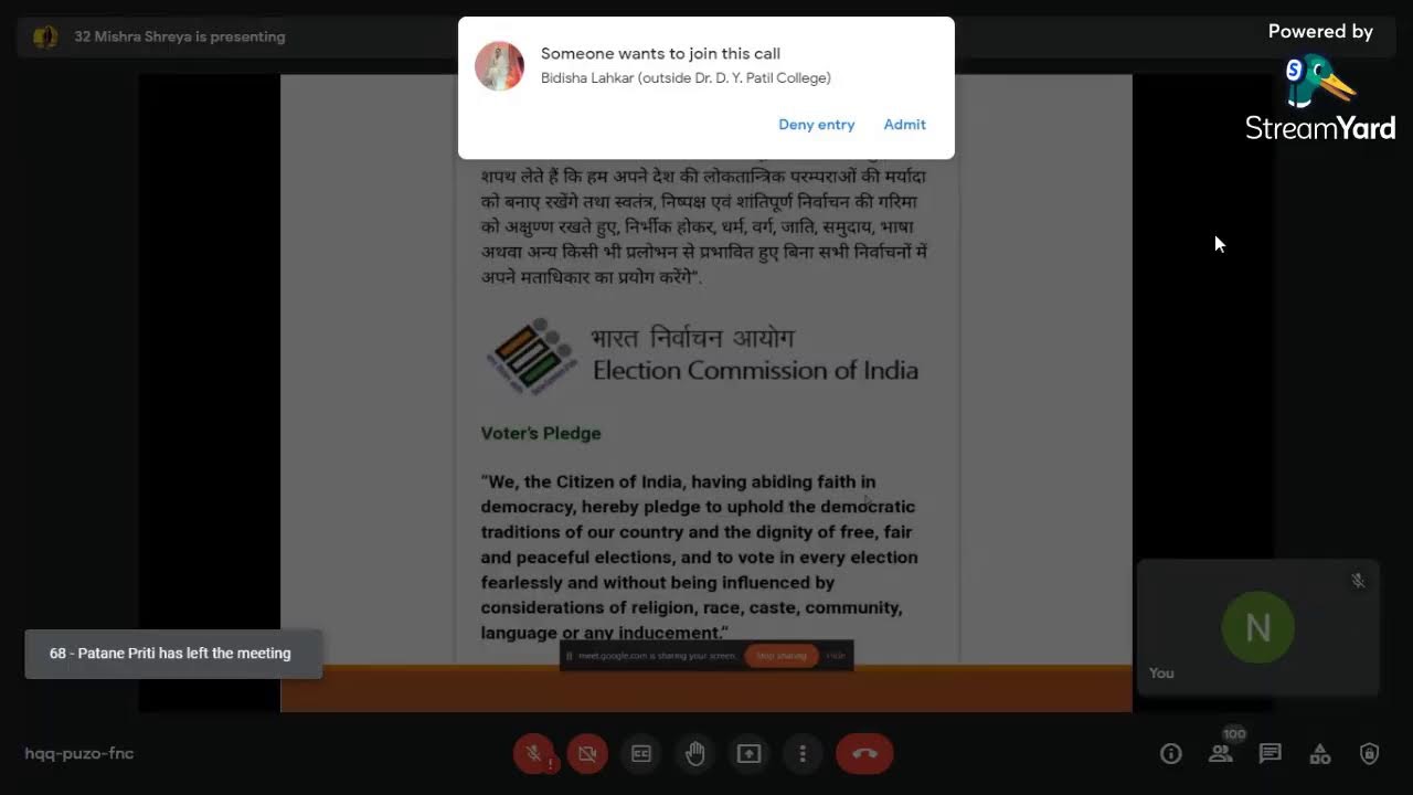 Webinar- Voting Awareness Amongst Youth