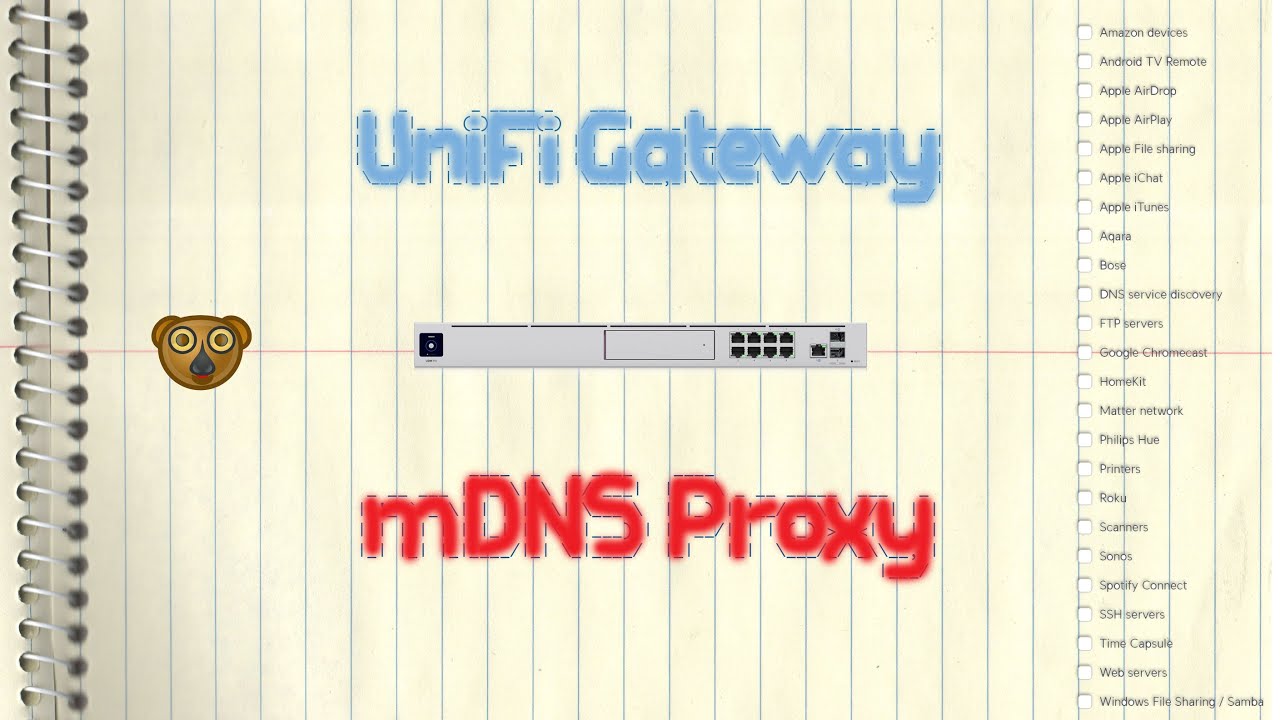 Ubiquiti UniFi Gateway — прокси-сервер mDNS