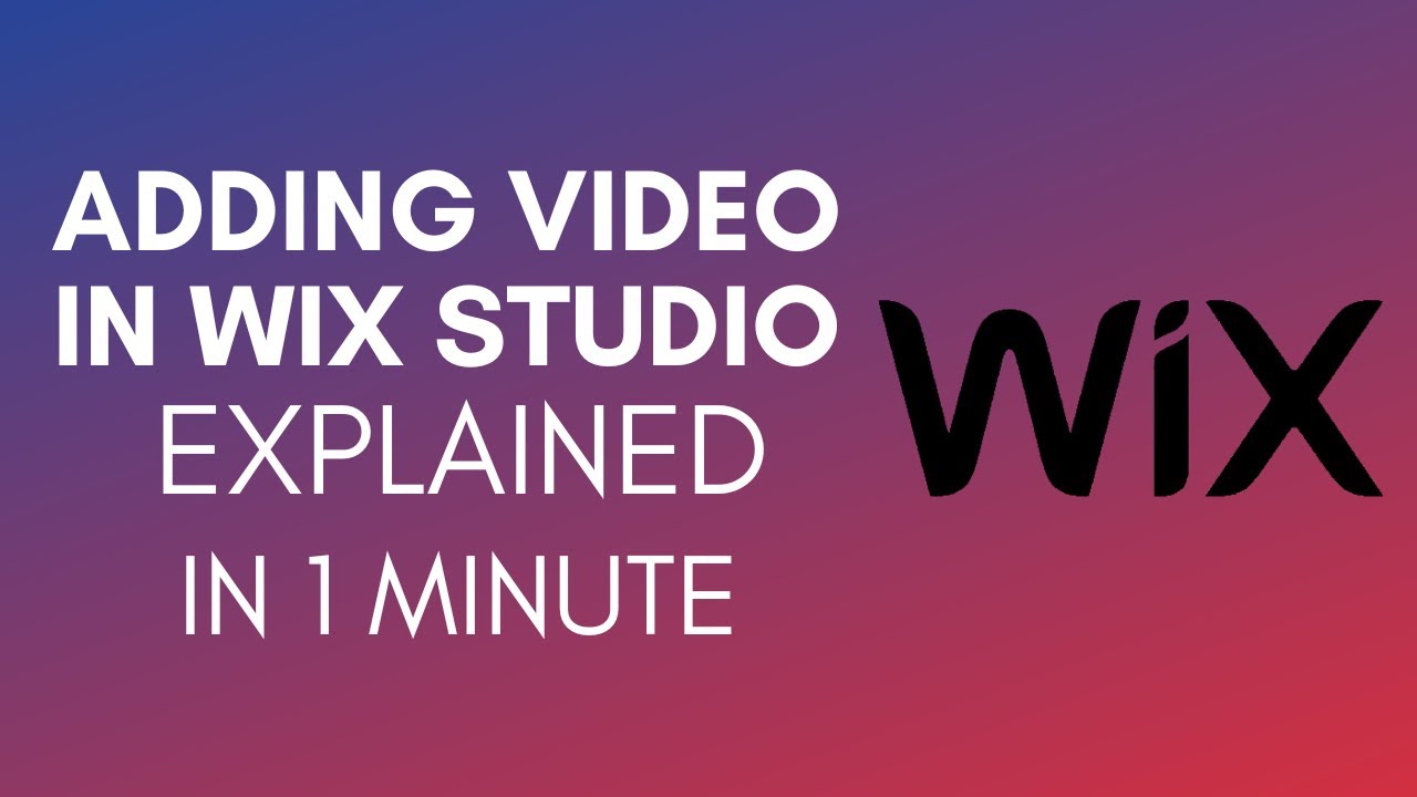 How To Add Video In Wix Studio (2025) - YouTube