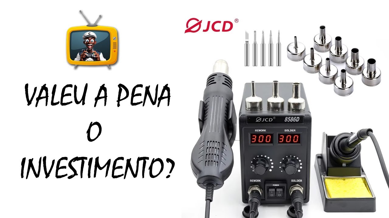 Ainda Vale a Pena a Estação de Solda 8586D da JCD? [Revisão REAL após 6 meses de Uso!]