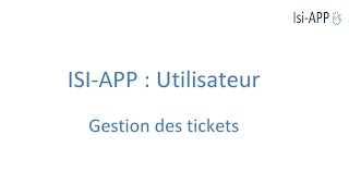 Isi APP  - Utilisateur  - Tickets screenshot 4