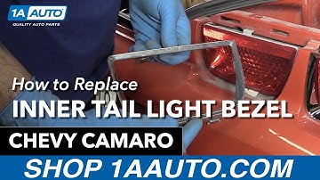 How to Replace Inner Tail Light Bezel 10-13 Chevy Camaro