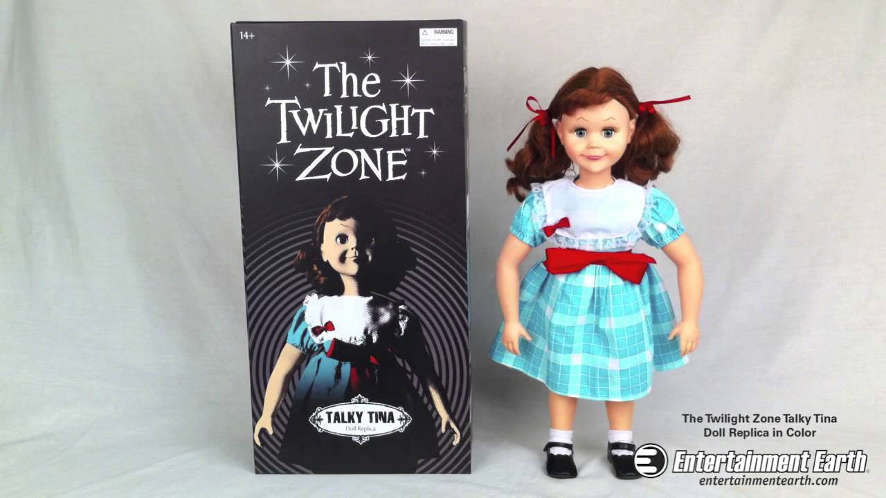 The Twilight Zone Talky Tina Doll Trick or Treat Studios in hand!
