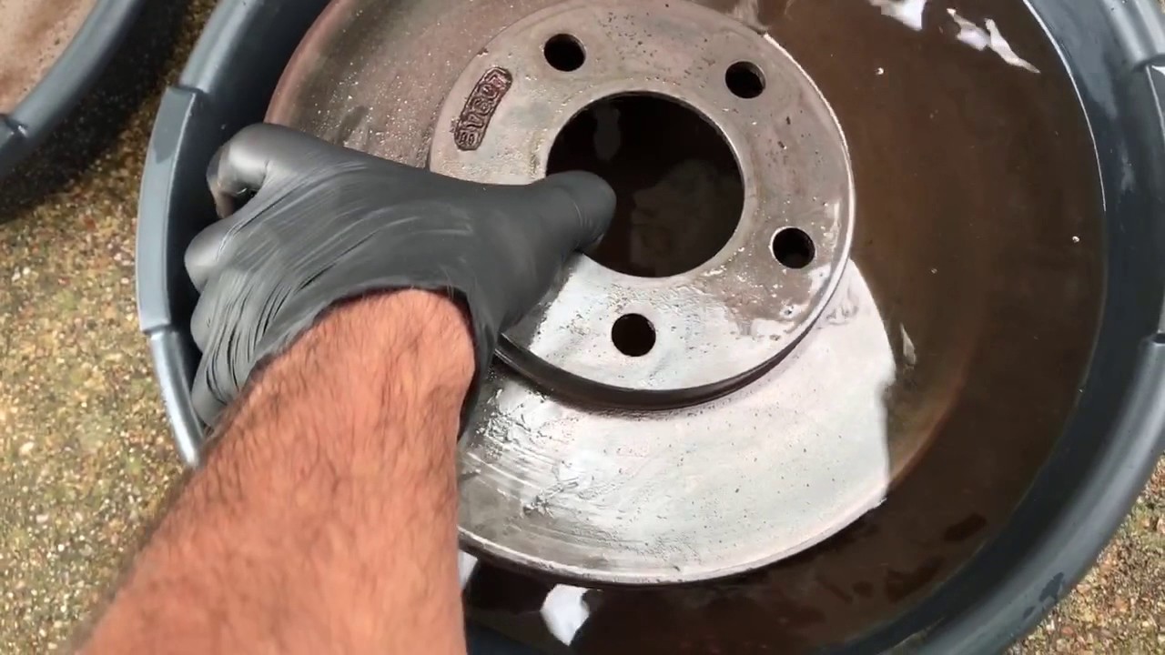 2004 Mustang Front Brake Rotors Vinegar Bath Rust Removal YouTube