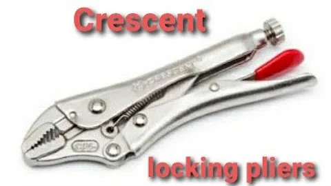 Crescent  5 in. Curved Jaw Locking Pliers with wire cutters, C5CVN