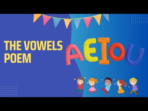 The Vowels Poem | Phonics | Montessori | AEIOU