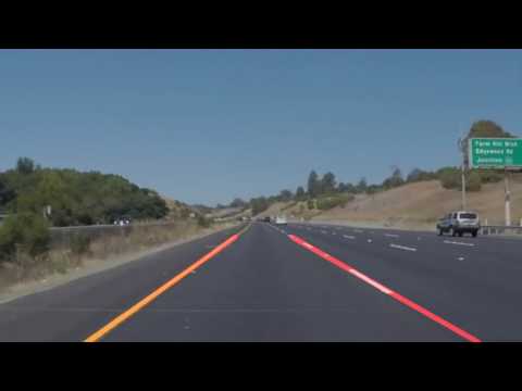 Lane detection on road with white and yellow lane markers