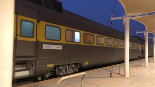 SRO SDL50 passenger train locomotive ride travel to Dammam station/Riyadh