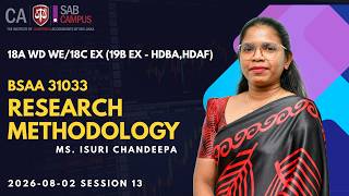 BSAA 31033 Research Methodology - 18A WD WE/18C EX (19B EX - HDBA,HDAF) 2026 08.02 @sabcampus