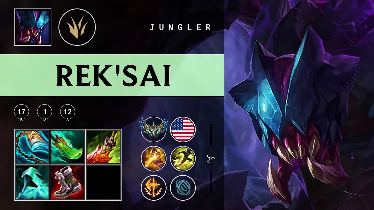 Rek'Sai Jungle vs Nidalee - NA Challenger Patch 25.24